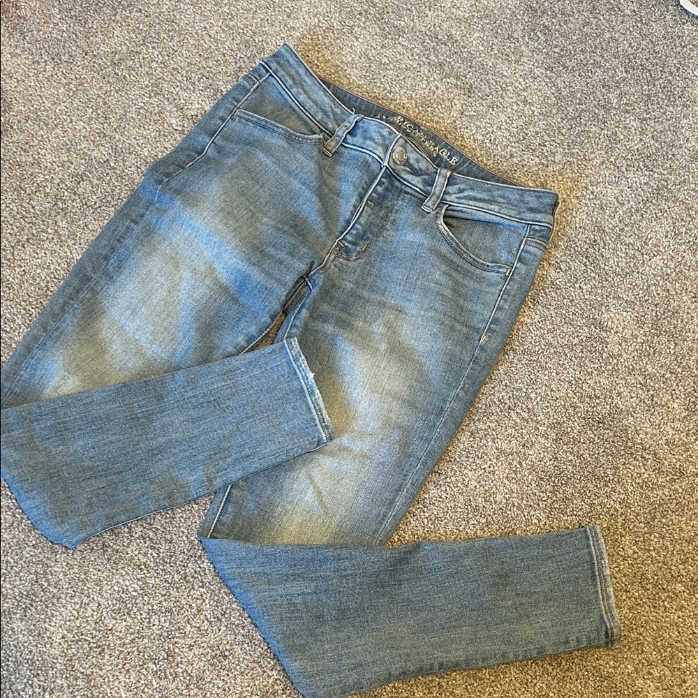 American Eagle Outfitters Light Blue Skinny Jeans